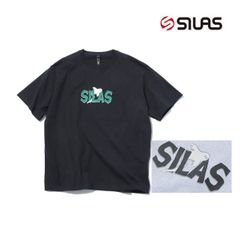 サイラス tシャツ Tシャツ silas SILAS GHOST LOGO S/S TEE 110252011003 メンズ レディース ティシャツ ティーシャツ ブラック 黒 ホラー 丸首 ゴースト おばけ お化け ブランド おしゃれ ブランド ロゴ
