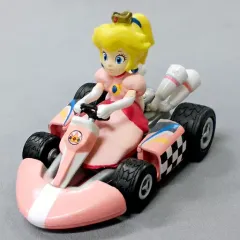 【中古】ミニカー ピーチ プルバックカー カートタイプ(ピンク) 「マリオカートWii」