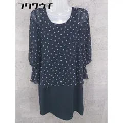 ◇ KUMIKYOKU 組曲 ワンピース カットソー サイズS2 ネイビー レディース 【中古】 【1002802253270】