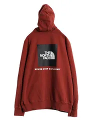 【お得なクーポン配布中!】 US企画 ノースフェイス 両面 プリント スウェット フード パーカー メンズ М / The North Face アウトドア トレーナー プルオーバー 薄手