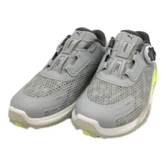 中古 プーマ PUMA ゴルフシューズ  24cm グレー シャドウキャット ニトロ ディスク スパイクレス シンプル [310833_01]