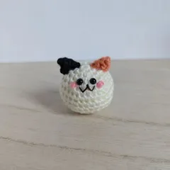 【イチ】　あみぐるみ　オーダーメイド　ぬいぐるみ　アートドール　三毛猫 イチ】 あみぐるみ オーダーメイド ぬいぐるみ アートドール 三