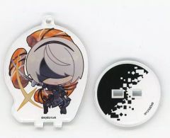 [중고]키 홀더 2B(미니 캐릭터/눈가림 있음) [NieR:Automata(니어 오토마타) Ver1.1a×DECOTTO by animatecafe 트레이딩 아크릴 스탠드 키 홀더]