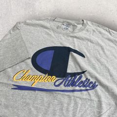 US古着 Champion Athletic チャンピオン アスレチック Tシャツ グレー