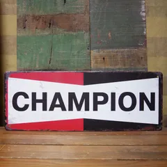 ☆極美品☆ ビンテージ チャンピオン Champion 看板 アメリカ US
