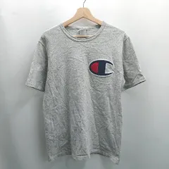 ◇ ⊂ Champion チャンピオン 半袖 Tシャツ サイズM グレー メンズ E  【1504240004822】