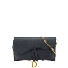 チェーンウォレット ブルー（青）系 Dior SADDLE(ディオール