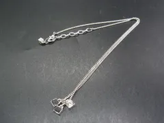 ■極美品■ NINA RICCI ニナリッチ ラインストーン ネックレス ペンダント アクセサリー レディース シルバー系 DF0135