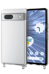 透明 肩掛け 耐衝撃 ショルダーストラップホール付き ケース [好みのストラップ