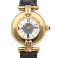 カルティエ マストコリゼ 腕時計 時計 シルバー925 クオーツ レディース 1年保証  CARTIER  中古 カルティエ