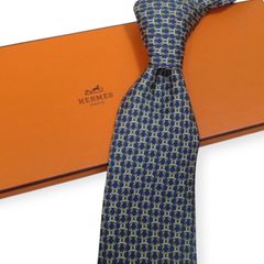 ✨良品✨HERMES エルメス ネクタイ H柄 クモ 刺繍 ナロータイ - メルカリ