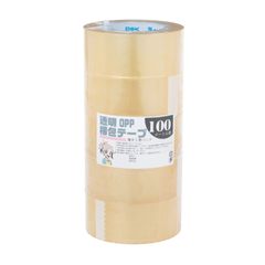 新品 OPPテープ No110N 総厚50μ 48mm×100m 紺屋商事 透明 5巻入 60320111