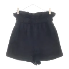 MaxMara (マックスマーラ) テディベア アルパカウール ボア ショートパンツ キュロット ショーツ ブラック レディース 114604266のサムネイル