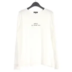 アーペーセー A.P.C. RUE MADAME ロゴ刺繍 長袖Tシャツ カットソー M ホワイト 白 25082-1-93304のサムネイル