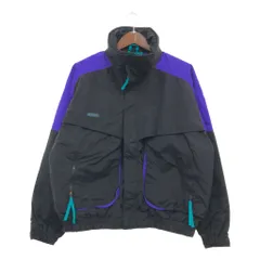 90年代 Columbia コロンビア Powder Keg ナイロン マウンテンジャケット アウター アウトドア ブラック (メンズ XL) 中古 古着 Q0097