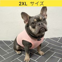 メルカリ フレブル服  2XL  接触冷感 クール メッシュ クロップド タンクトップ ひんやり 中型犬 大型犬 フレンチブルドッグ パグ  夏 doggystar ドッギースター