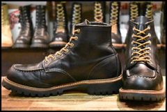【9.5E 良品 16年】レッドウィング 8176 ビブラム アイリッシュセッター 黒 ブラッククローム モックトゥ ブーツ redwing HOPESMORE【FF345】