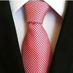 ネクタイ　結婚式　発表会　七五三　ビジネス　パーティー　イベント　ダンスパーティー　成人式　卒業式　卒園式　入学式　入社式　父の日　ストライプ柄　格子柄 オシャレ柄　レッド色　赤色　シルバー色　銀色　メンズネクタイ　ワイシャツ スーツ 格安 小物