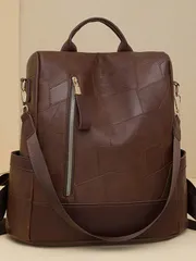 バッグ レディース バックパック 盗難防止 シンプル スタイリッシュ マルチファンクション バックパック、通勤や旅行に適しています