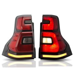 VLAND 流れるウィンカー プラド150 前期中期 後期仕様 LEDテールランプ 後期用もシーケンシャルタイプ追加 レッド スモーク