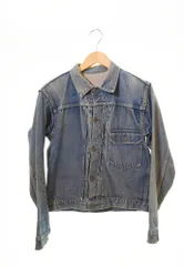 リーバイス Levi's 40~50年代  506XX ファースト1st  デニムジャケット Gジャン オリジナル シンチバック針なし 青 ジャケット 無地 ブルー 103MT-587