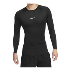 [ナイキ] Dri-FIT タイト ロングスリーブ フィットネストップ FB7920 ブラック/ホワイト M 