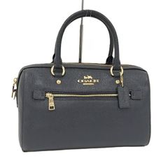 COACH ハンドバッグ レザー ネイビー 79946