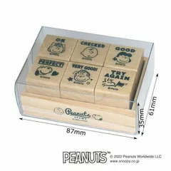 こどものかお PEANUT スヌーピー6Pスタンプ 2280-002