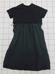 ◇ ⊇ アメリカンホリック ドッキング 半袖 ロング ワンピース サイズM ブラック系 レディース E  【1509190048230】