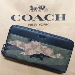 @ベル　新品未使用 COACH 長財布 F74546 迷彩 メンズ財布 楽天市場】コーチCOACH 財布 メンズ 長財布 シグネチャー 迷彩