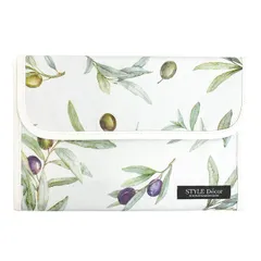 COLORFUL CANDY STYLE 新品   マルチケース 母子手帳ケース ジャバラタイプ オリーブツリー オリーブ ナチュラル プロヴァンス マルチケース 母子手帳ケース カバー ブランド ジャバラ おしゃれ シンプル 二人用 2人用 大きめ