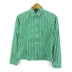 Ralph Laurenラルフローレン コットン製ストライプ柄フィットシャツM緑 POLO RALPH LAUREN（ポロ ラルフ ローレン）の「クラシック