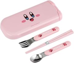 OSK オーエスケー 星のカービィ 引きフタトリオ 箸・スプーン・フォーク 3点セット ランチ CT-20