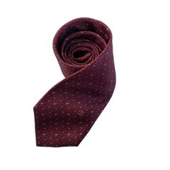GUCCI グッチ ネクタイ ワイン レッド ブルー シルク イタリア製 小紋柄 総柄