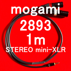 mogami 2893 PC,タブレット,スマートフォン用途他 Stereo mini ⇔ XLRオス LR 1m