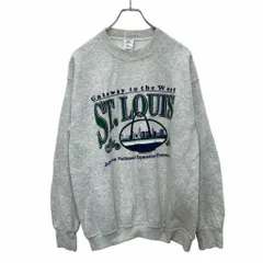 FRUIT OF THE LOOM プリントスウェット トレーナー Mサイズ フルーツオブザルーム オフホワイト 古着卸 アメリカ仕入 t2406-3281