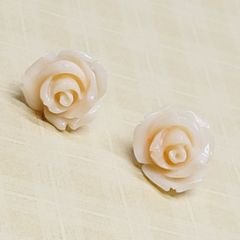 重文大好き★美品 NOJESS K10 珊瑚 サンゴ 薔薇 バラ チャーム バラ 珊瑚 ネックレス サンゴ(3月誕生石) 薔薇 18金 イエロー