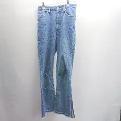◇ Θ BEAUTY＆YOUTH UNITED ARROWS カットオフ スリット入り デニムパンツ サイズS ブルー レディース E  【1411210001982】
