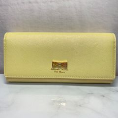 Samantha Thavasa Petit Choice 사만다 타바사 쁘띠 초이스 씌워 장 지갑 디즈니 프린세스 미녀와 야수 옐로우 가죽