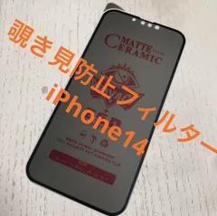 新品　覗き見防止フィルム　iPhone14用　1枚　非光沢　プライバシーフィルム