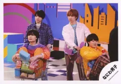 【中古】生写真(ジャニーズ) なにわ男子/西畑大吾・大西流星・藤原丈一郎・大橋和也/横型・膝上/アルバム「POPMALL」MV＆ジャケ写オフショット/公式生写真