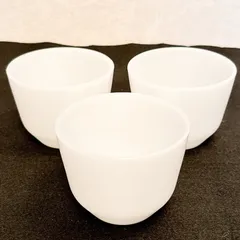☆美品☆ フェデラル　ミルクガラス　ラメキン　カスタードカップ　3個セット