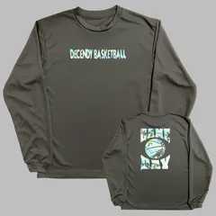 新品 バスケ ロンT ブラック ドライ 長袖 バスケットボール メンズ レディース キッズ ジュニア ミニバス ロングスリーブTシャツ サイズ 140 150 SS S M L LL 黒 gameday