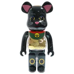 MEDICOM TOY (メディコムトイ) BE@RBRICK 招き猫 小判 千万両 黒メッキ 1000% フィギュア 人形 ブラック/ゴールドのサムネイル