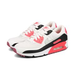 NIKE WMNS AIR MAX 90 WHITE/LIGHT SILVER/ASTER PINK/BLACK US7.5-24.5cm