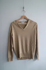 JOHN SMEDLEY Vネックニット ジョンスメドレー ベージュ