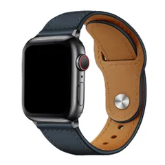 ☆ ダークブルー ☆ 38/40/41 ☆ アップルウォッチ バンド pmyband09 アップルウォッチ バンド レザーバンド ベルト レザー アップルウォッチバンド メンズ レディース おしゃれ アクセサリー 柔らかい スポーツ apple watch