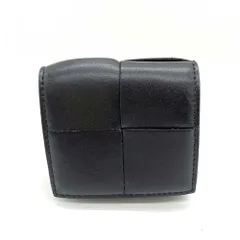 【本体のみ】ボッテガヴェネタ コインケース ラム／ネロブラック／ゴールド✨3️⃣ BOTTEGA VENETA ボッテガヴェネタ フラグメントケース コイン
