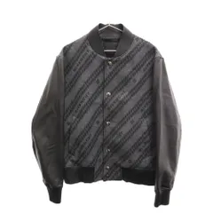 GIVENCHY (ジバンシィ) Black Chain Bomber Jacket BM00M960TF ブラックチェーンボンバージャケット アームレザースタジャン ブルゾン ブラックのサムネイル