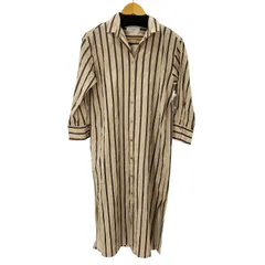 ビューティーアンドユースユナイテッドアローズ BEAUTY ＆ YOUTH UNITED ARROWS サテンドビー ストライプサイドスリットロングシャツワンピース レディース 表記無 